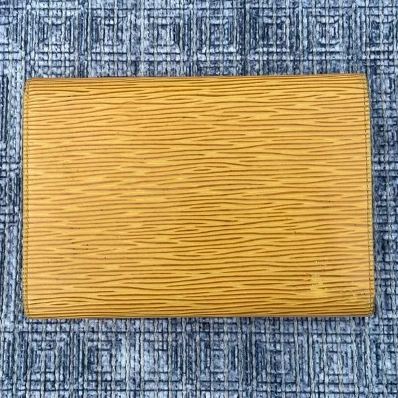 Vintage Louis Vuitton Wallet Epi Leather Etui Papier Porte Tresor Made France - Picture 10 of 12